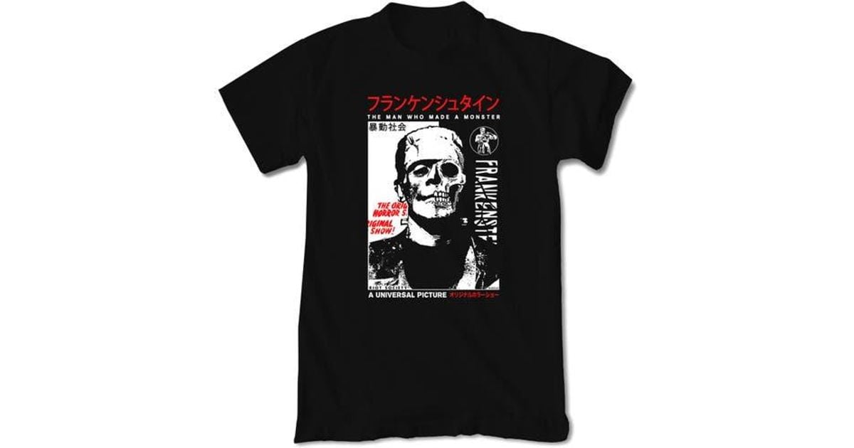 Riot Society Frankenstein Kanji Graphic T-Shirt in Black for Men