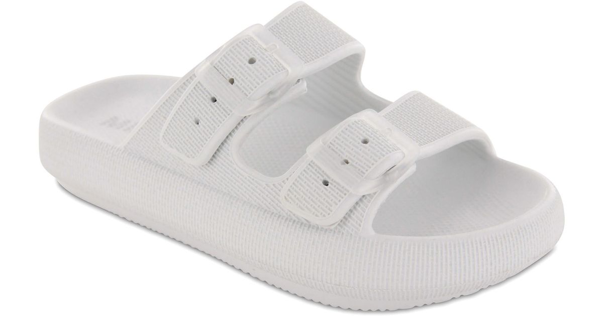 MIA Libbie Slide Sandal in White | Lyst