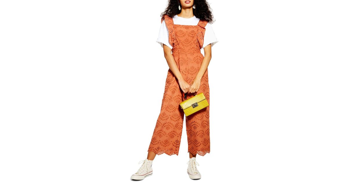 topshop ruffle jumpsuit