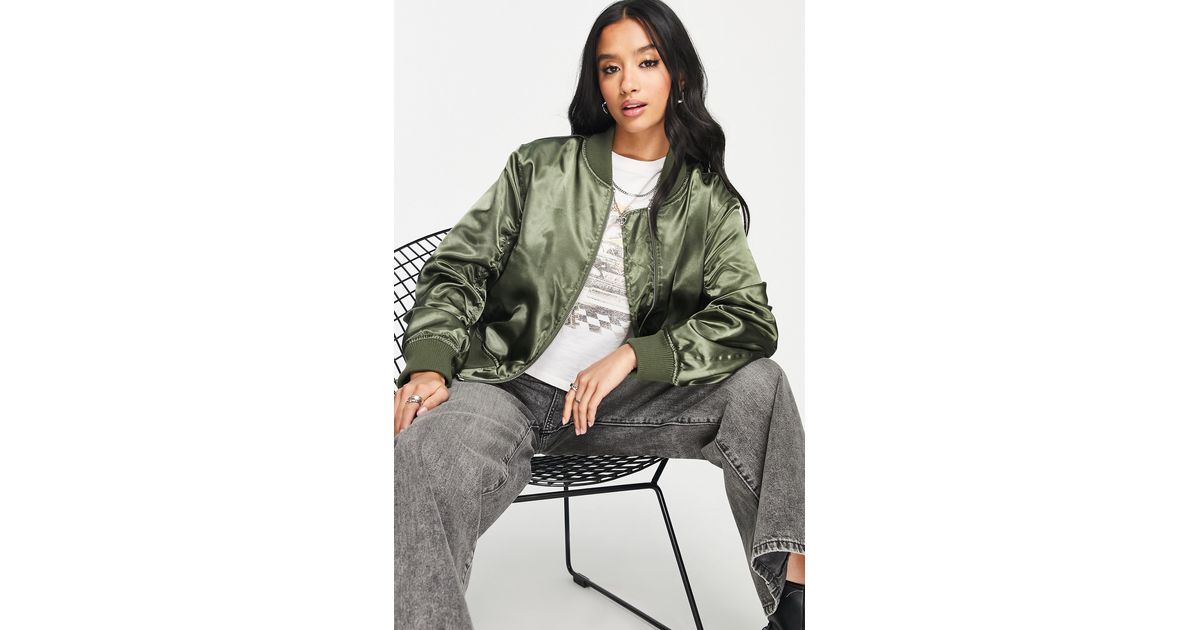 Topshop satin bomber jacket store