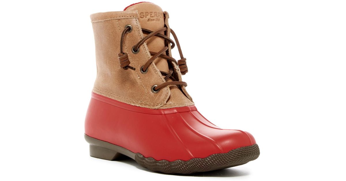 red duck boots sperry