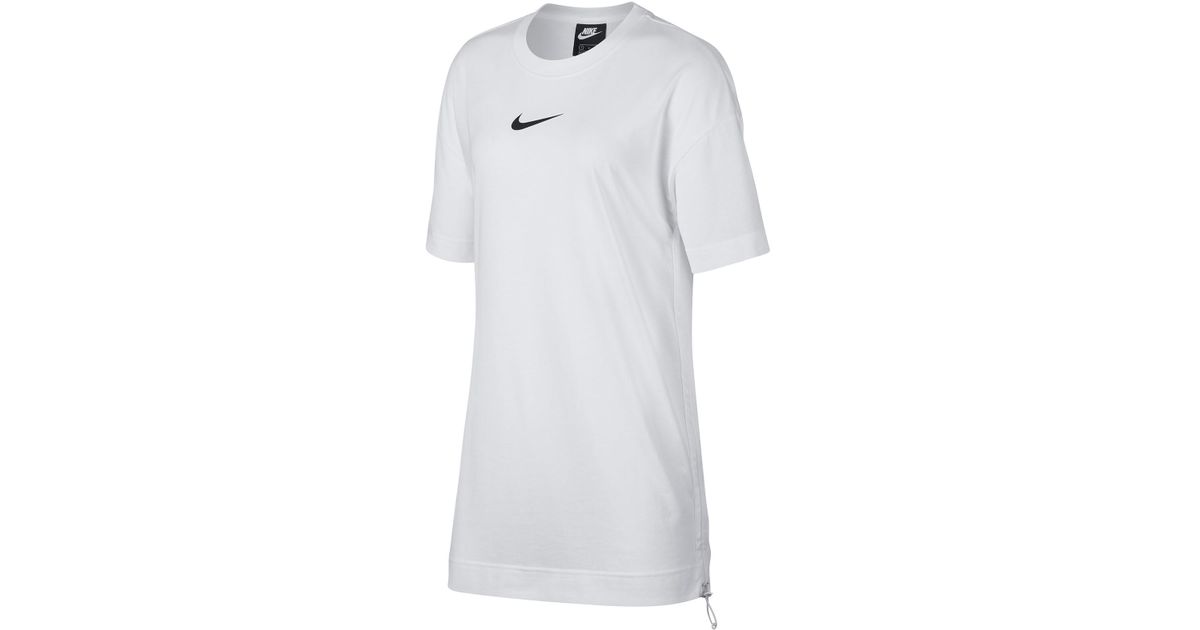 white nike t shirt dress