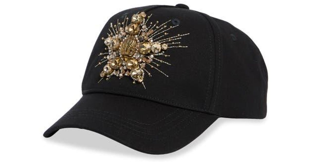 Kurt Geiger Star Embellished Baseball Cap in Black | Lyst display picture 2