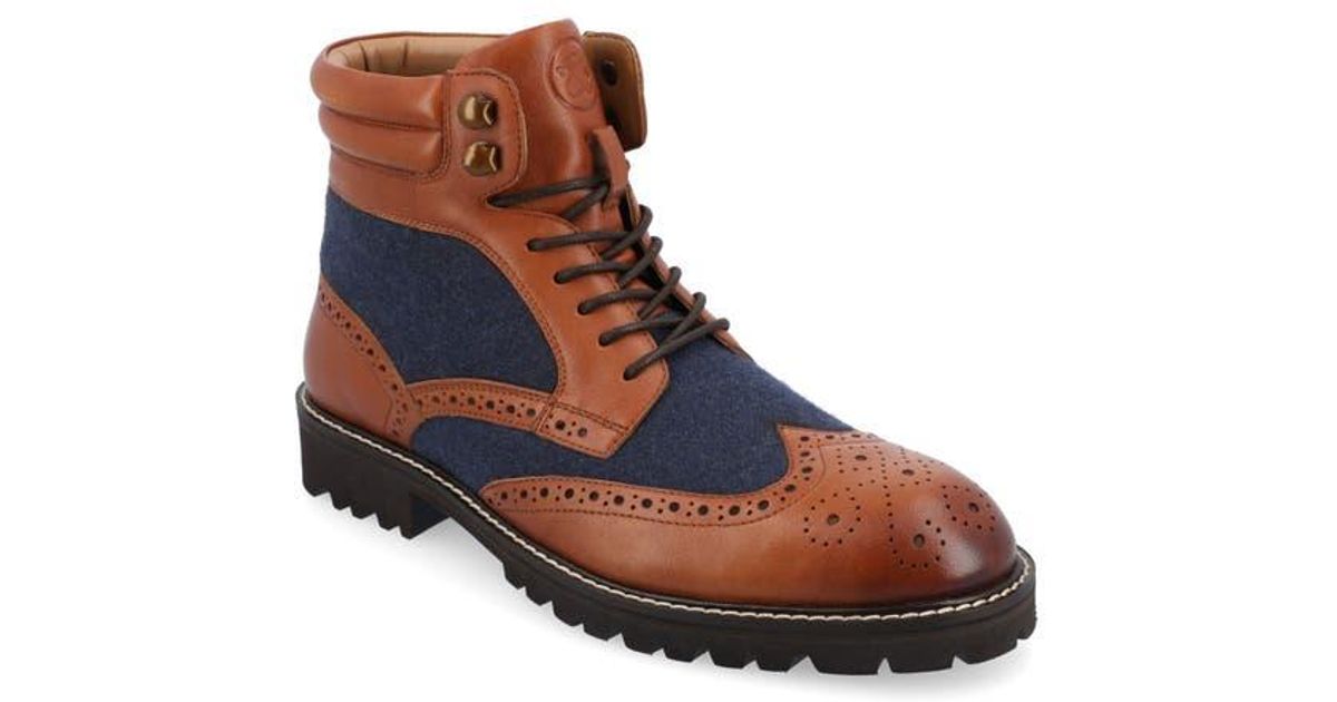 Clearance | Carlos Santos Brown Wingtip Lug Sole Shoe