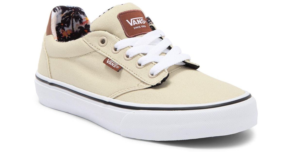 Vans Canvas Atwood Deluxe Sneaker In Aloha Oatmeal/white At Nordstrom