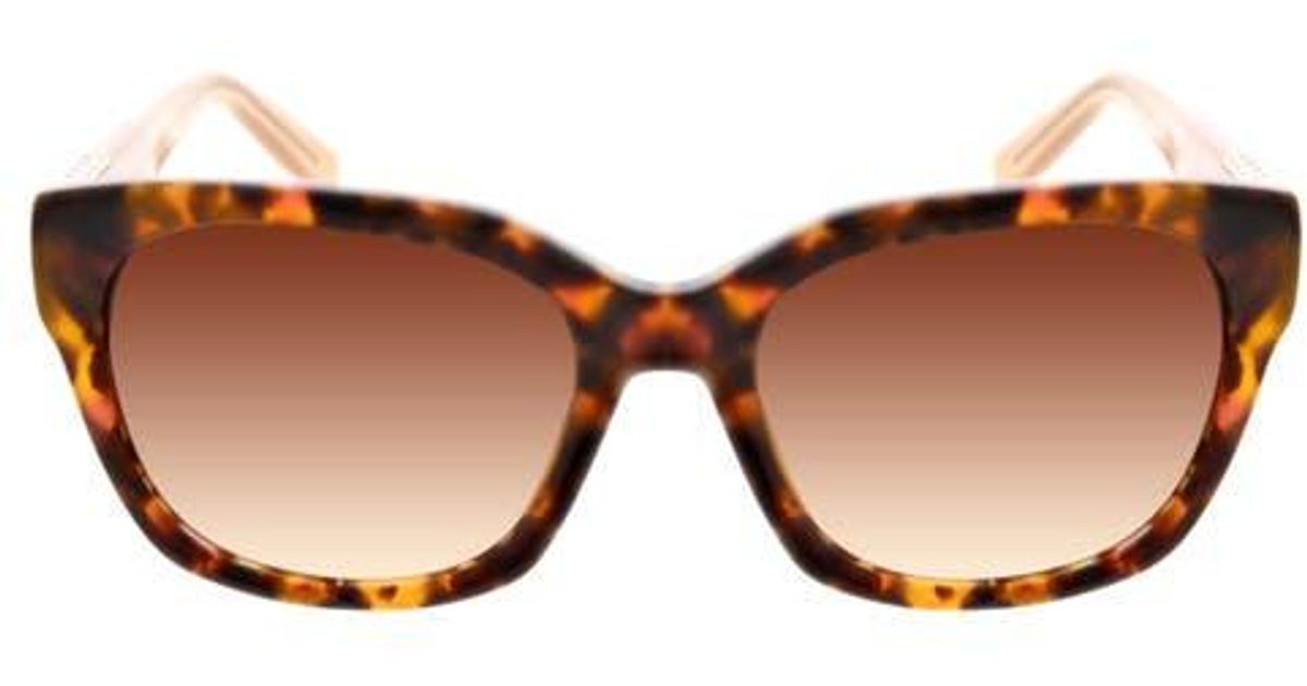 Oscar de la Renta 53Mm Modern Square Sunglasses in Brown | Lyst