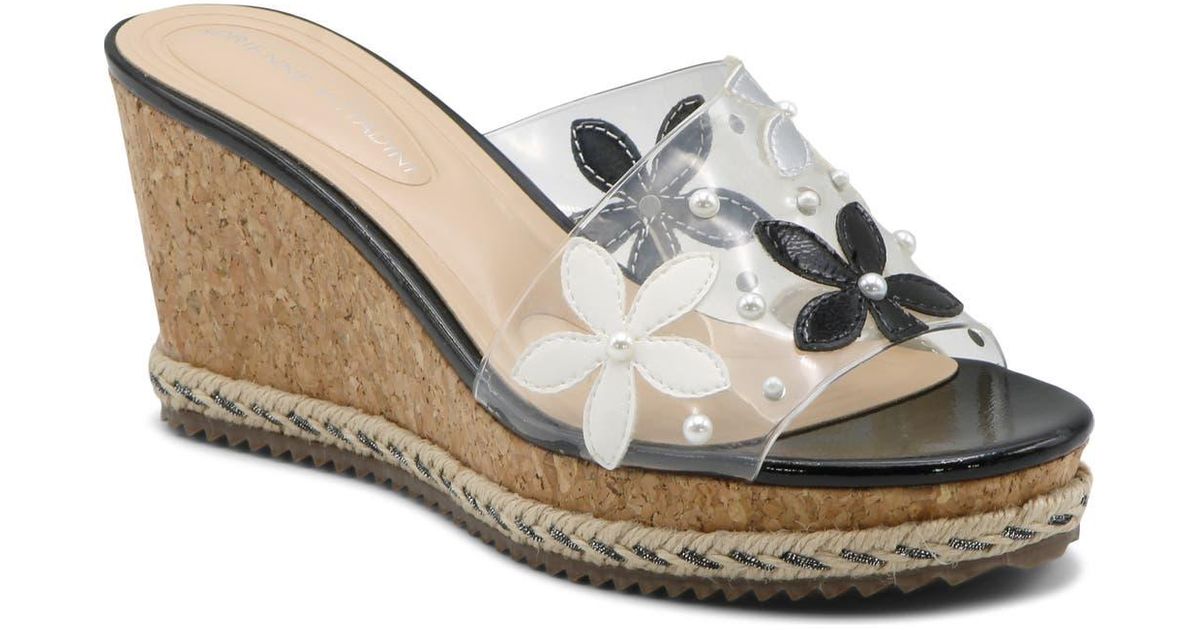 Sandales à Talon Bas Adrienne Vittadini - Cuir Multicolore Pointure 9.5 M - Neuf Sans Boîte