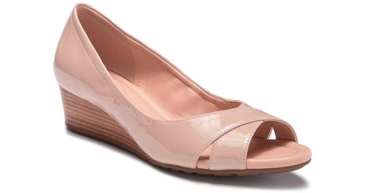 cole haan open toe wedge