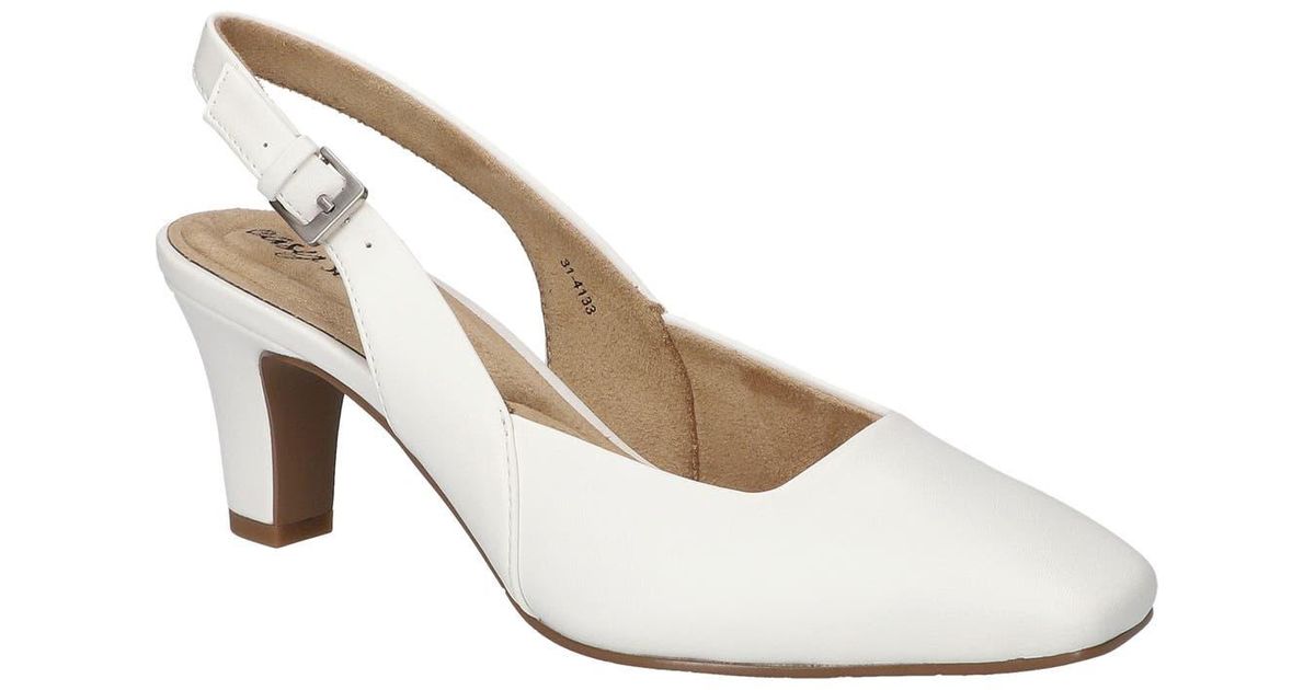 Easy Street Ritsa Slingback Pump in White | Lyst