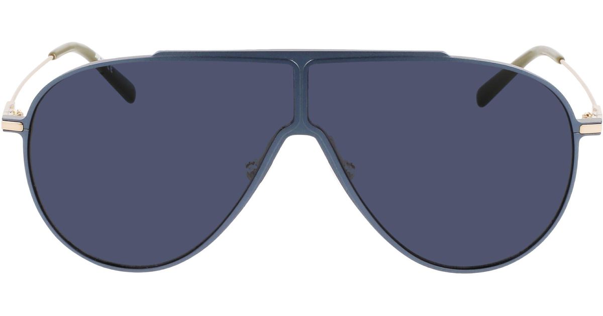 MCM 65mm Outline Aviator Sunglasses In Semimatte Petrol At Nordstrom