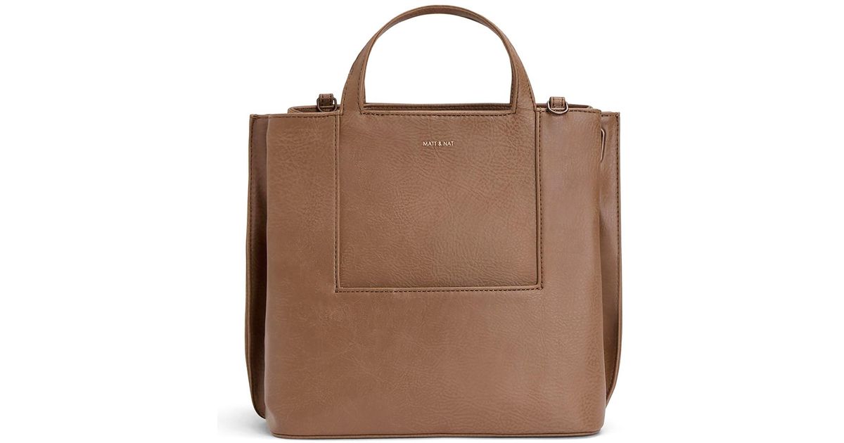 vegan leather satchel bag