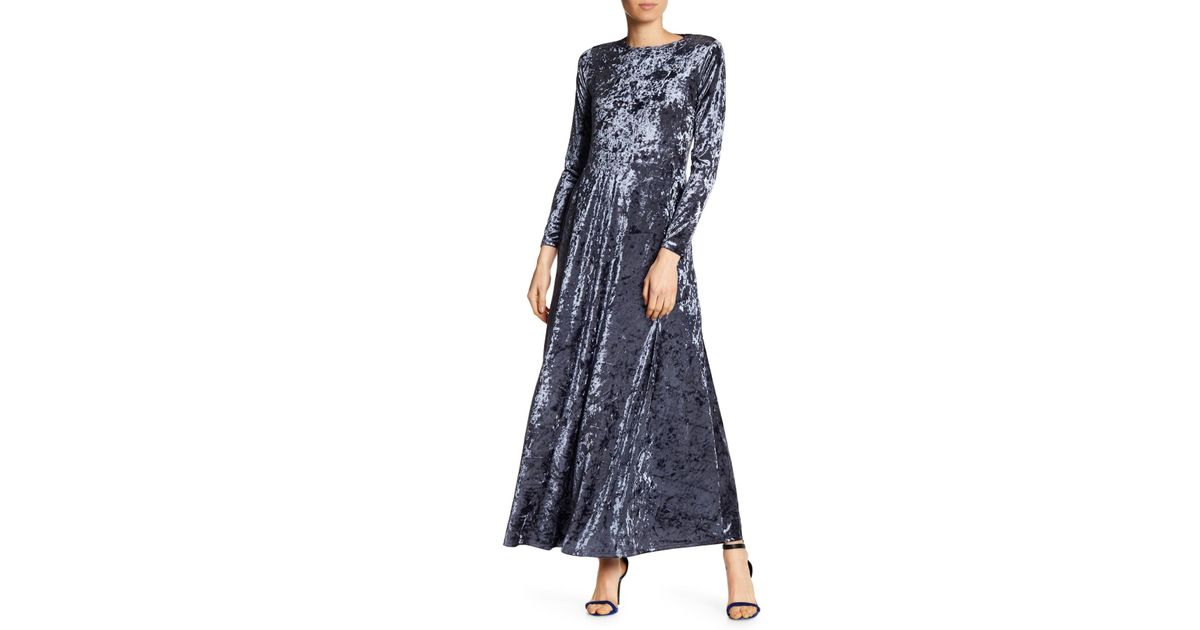 go couture long sleeve maxi dress