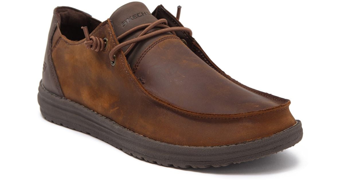 Skechers Melson Ramilo Boat Shoe In Dark Brown At Nordstrom Rack for Men Lyst