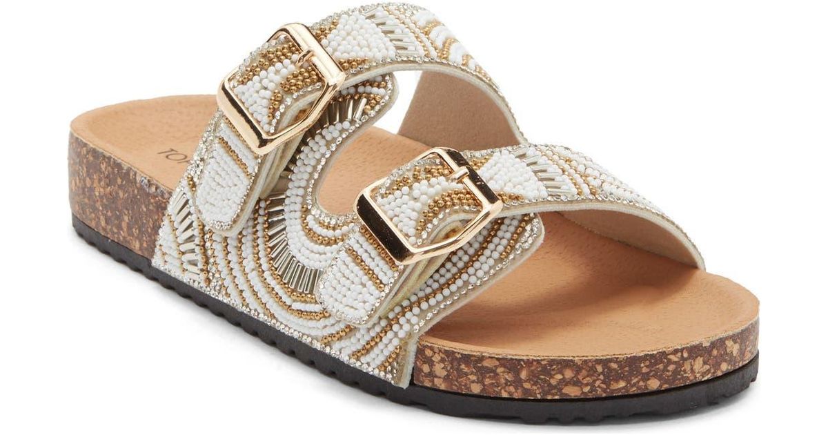 Ross Moda Slides Top Moda Spring Slide Sandal in Metallic | Lyst