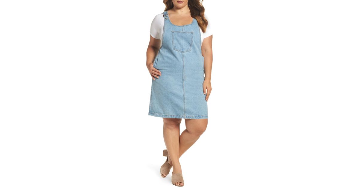 denim jumper dress plus size