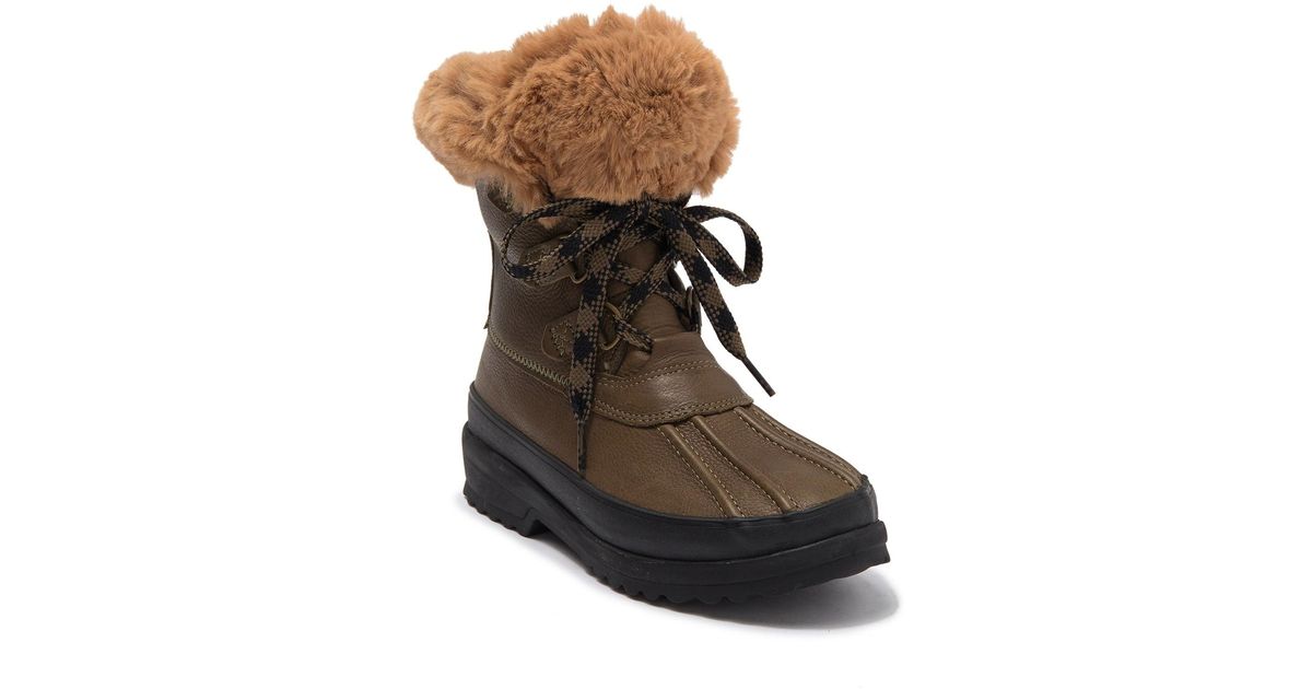 Sperry maritime faux fur lined winter duck boot Clearance