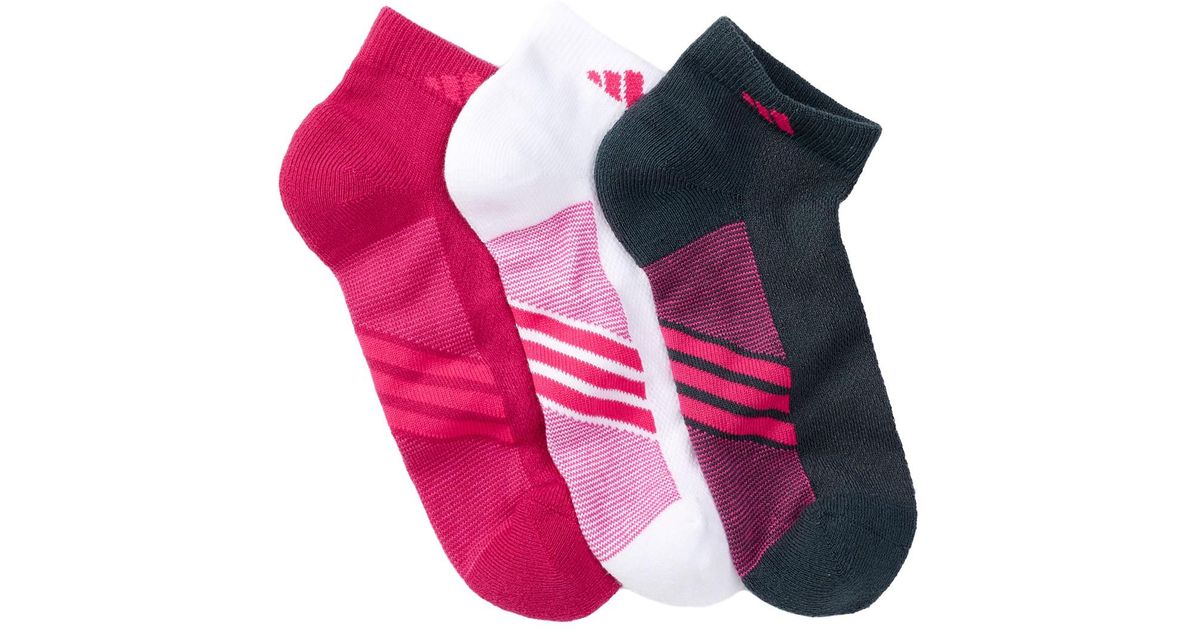 adidas Synthetic Climacool Lightweight Socks - Pack Of 3 (women) in Pink -  Lyst