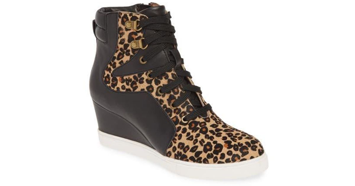 linea paolo fleur wedge sneaker