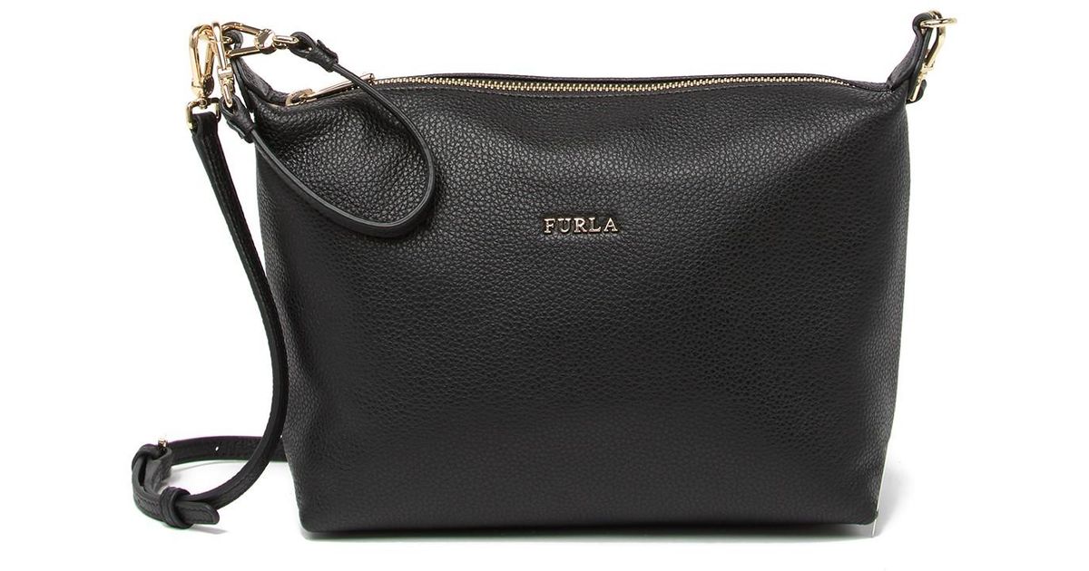 Furla Leather Sophie Xl Crossbody Pouch in Onyx (Black) Lyst