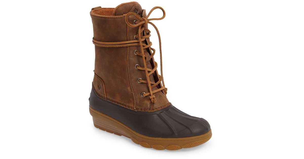 sperry boots wedge
