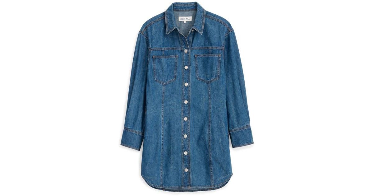 white christmas dresses Garment Dyed Work Jacket In Recycled Denim – Alex Mill main image 1