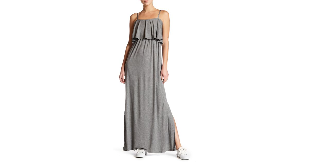ruffle top maxi dress