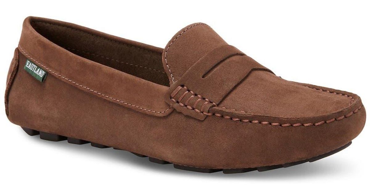 Eastland Suede Patricia Moc Loafer in Brown - Lyst