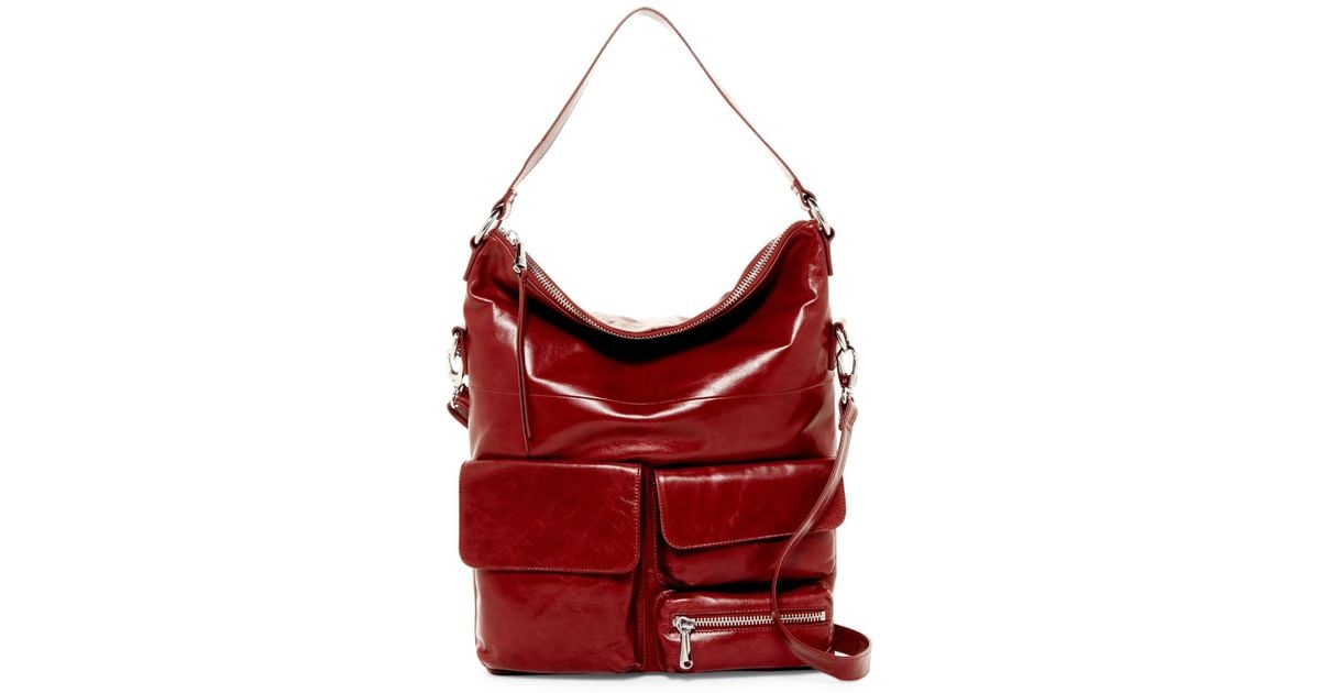 hobo explorer leather shoulder bag