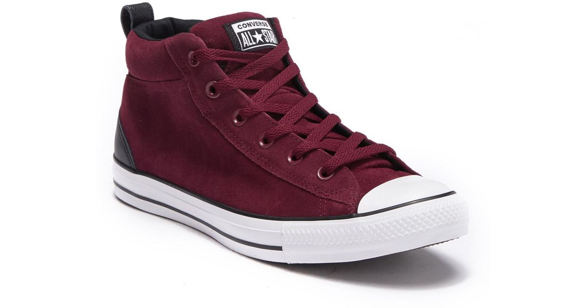chuck taylor all star street suede mid sneaker
