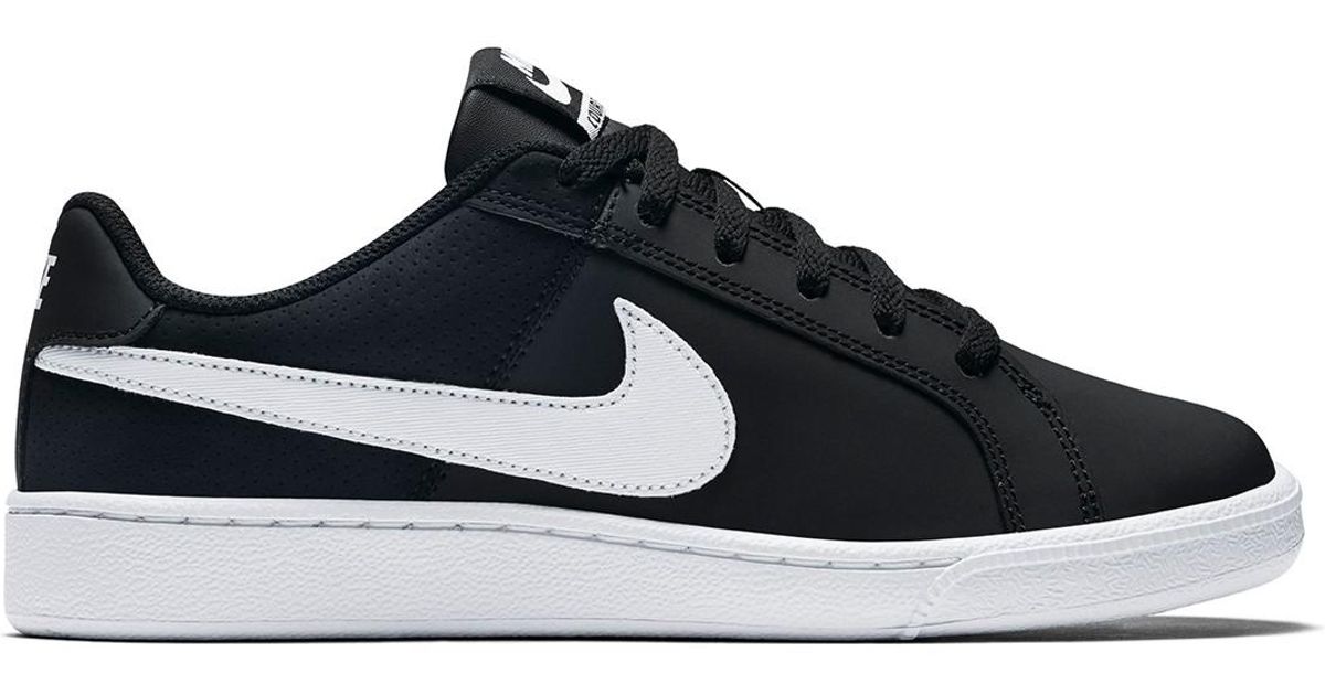 nike court royale black leather