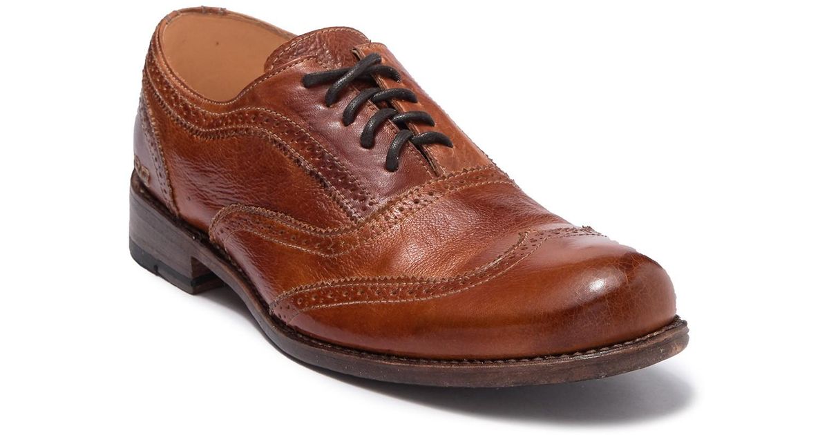 Bed Stu Corsico Leather Wingtip Oxford in Brown for Men - Lyst
