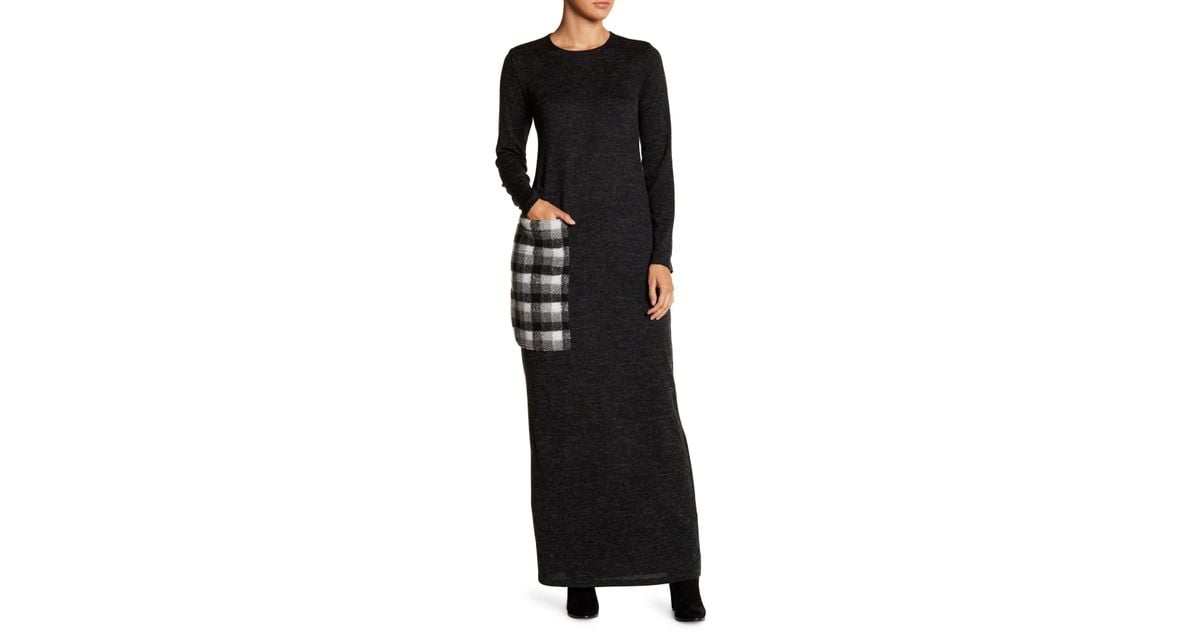 go couture long sleeve maxi dress