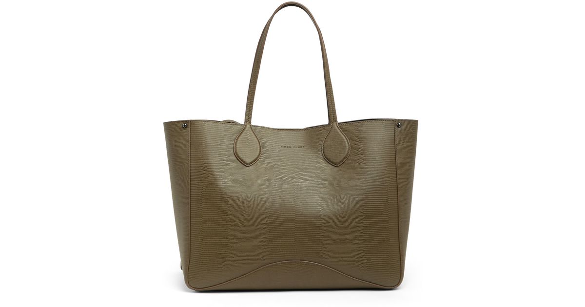 Rebecca Minkoff Pippa Leather Tote Bag in Green Lyst