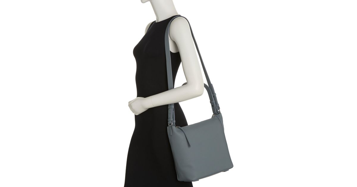 AllSaints Kita Leather Messenger Crossbody Bag in Black Lyst