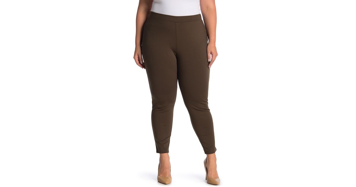 Philosophy Apparel Ponte Knit Leggings (plus Size) in Green Lyst