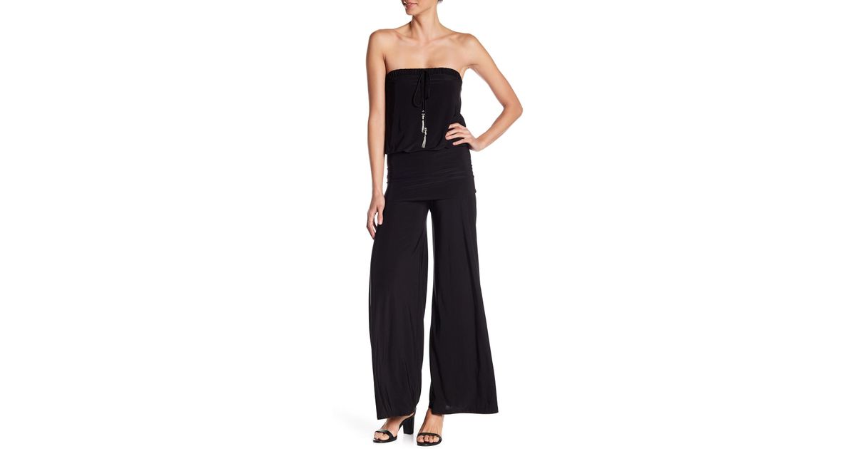 tube top black jumpsuit