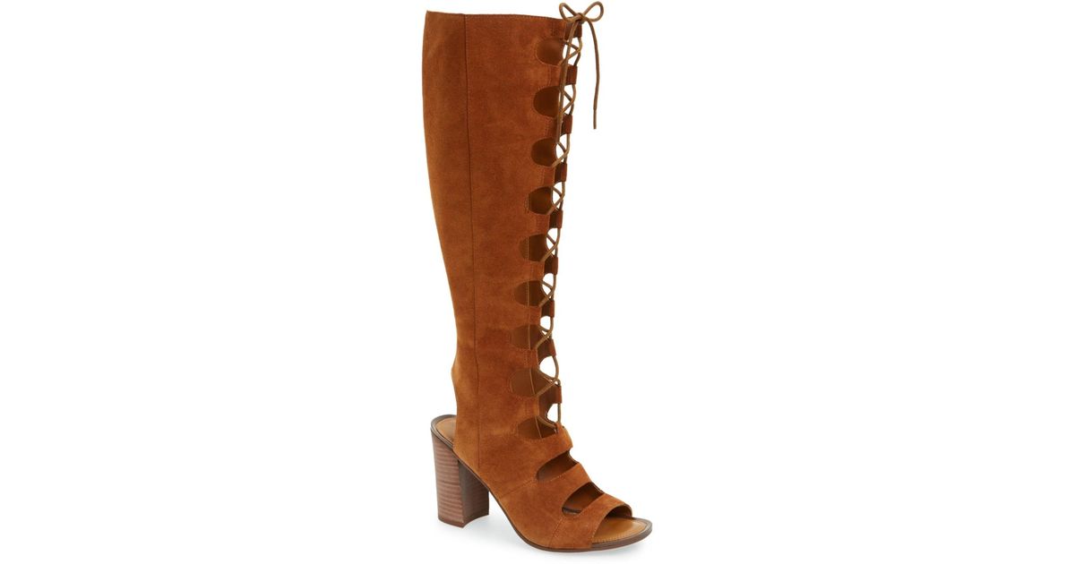 franco sarto suede knee high boots