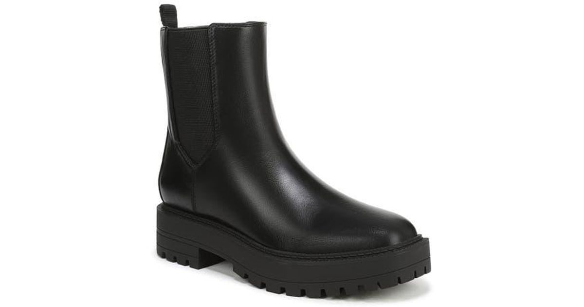 Sam & Libby Oak Lug Sole Boot in Black | Lyst