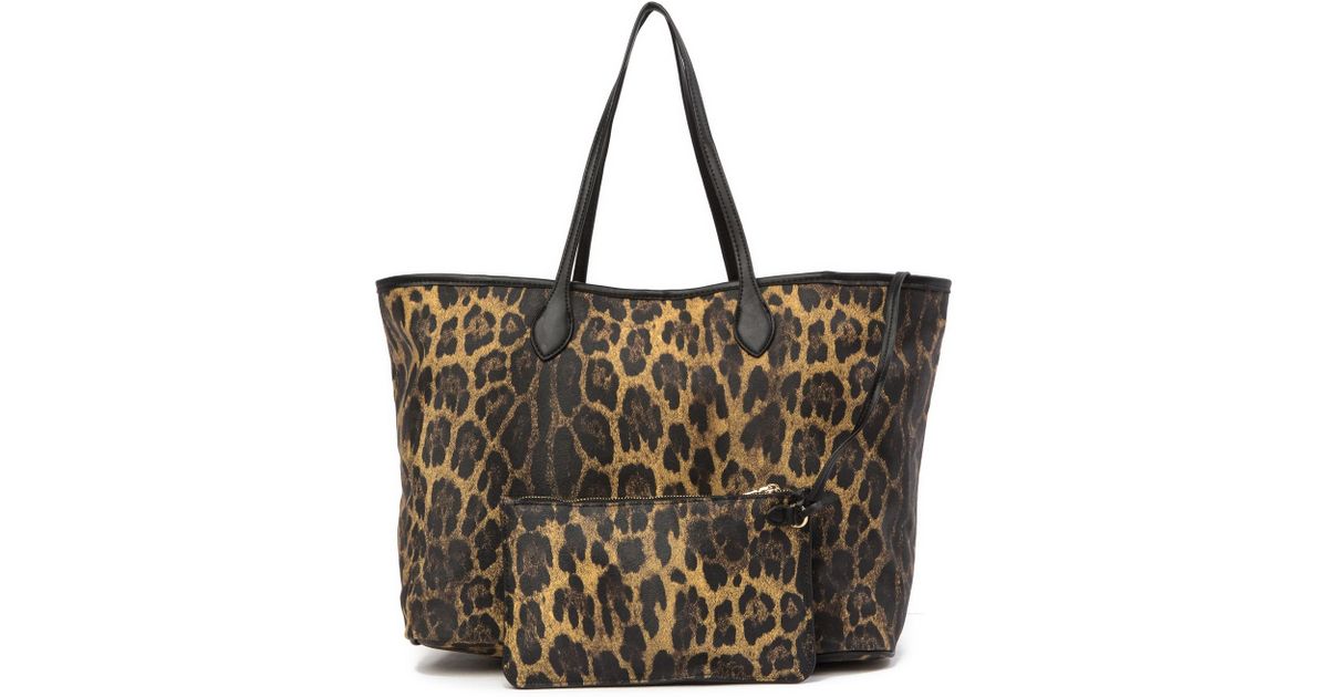 steve madden lindy tote leopard