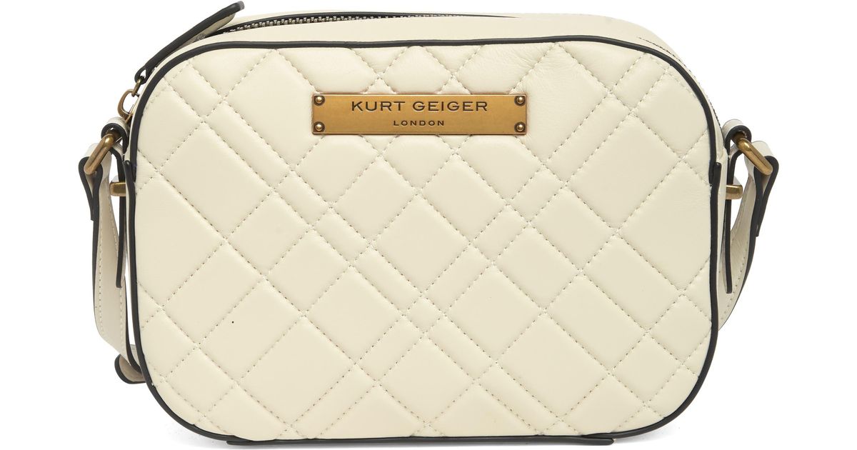 Kurt Geiger Brixton Rainbow Camera Bag in Natural Lyst