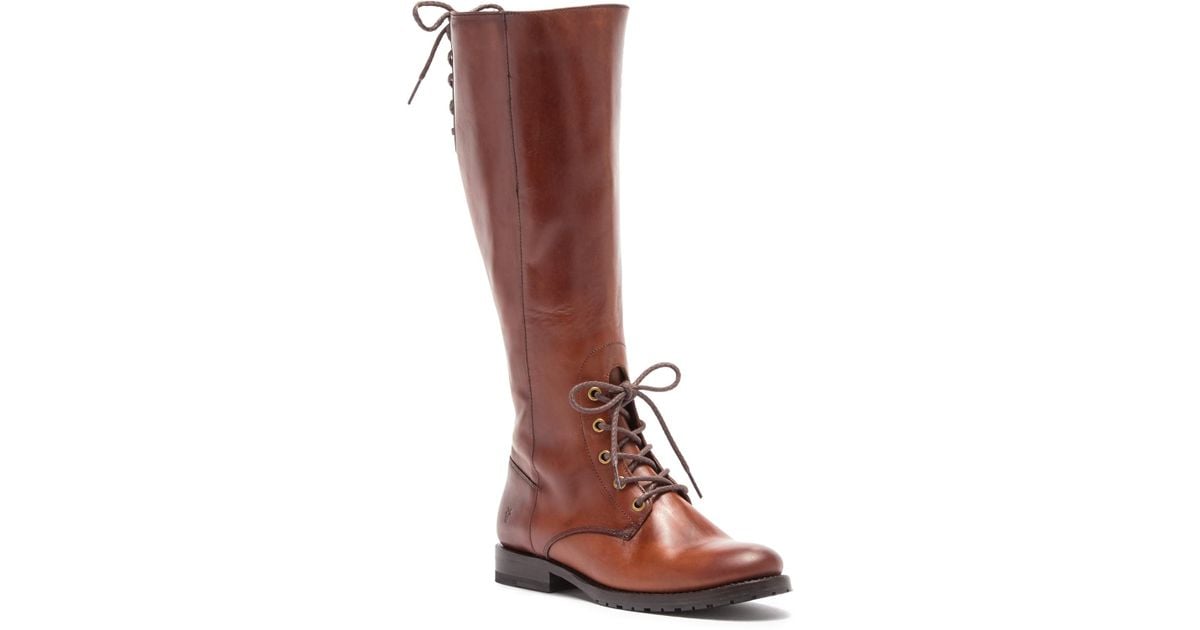 frye natalie combat knee high boot