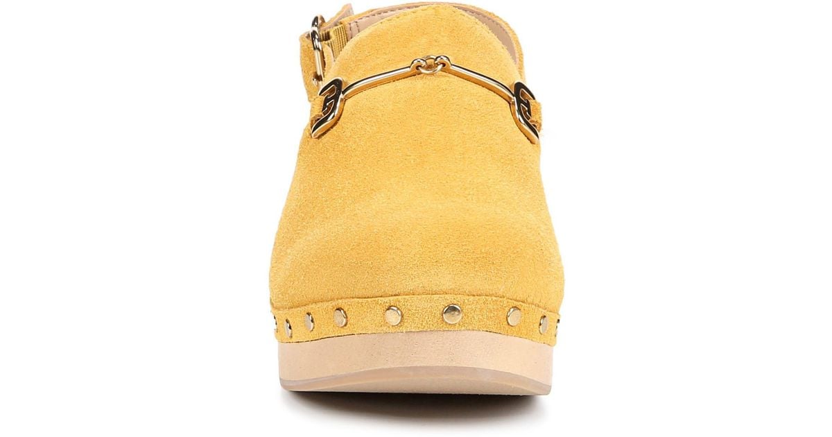 Sam Edelman Hilda Bit Platform Clog In Mustard At Nordstrom Rack