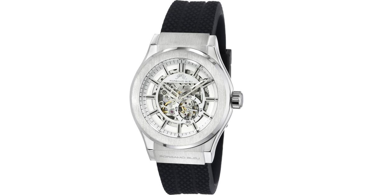 Porsamo Bleu Cruz Silicone Strap Watch, 45Mm in Metallic for Men | Lyst