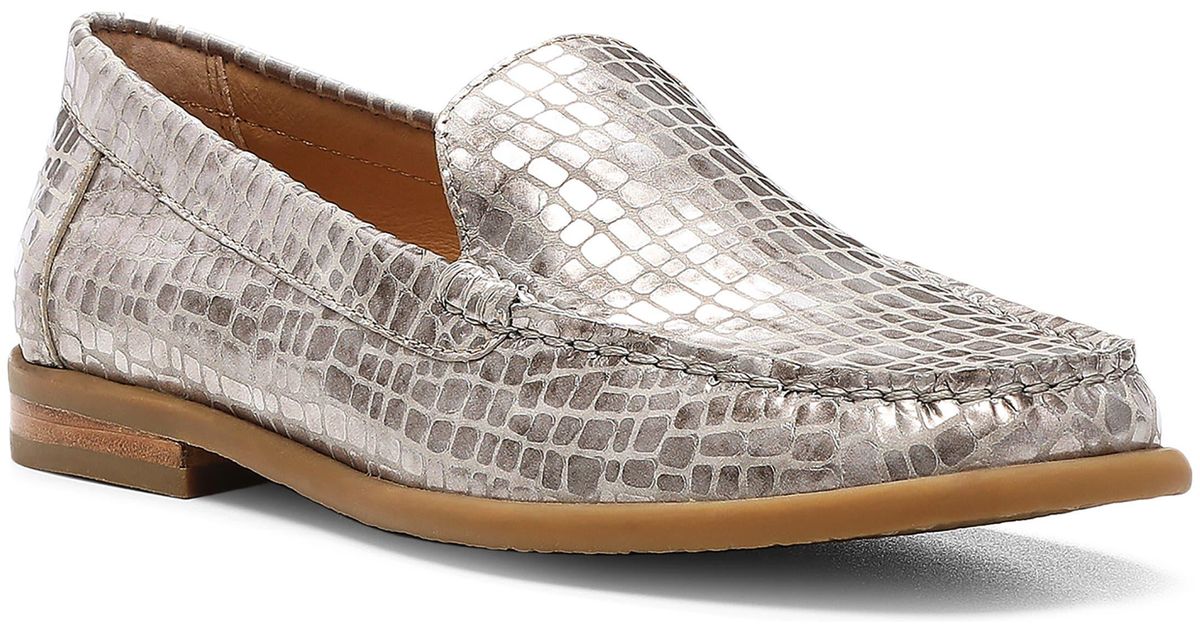 Donald J Pliner Marceline Loafer In Platinum At Nordstrom Rack  Lyst