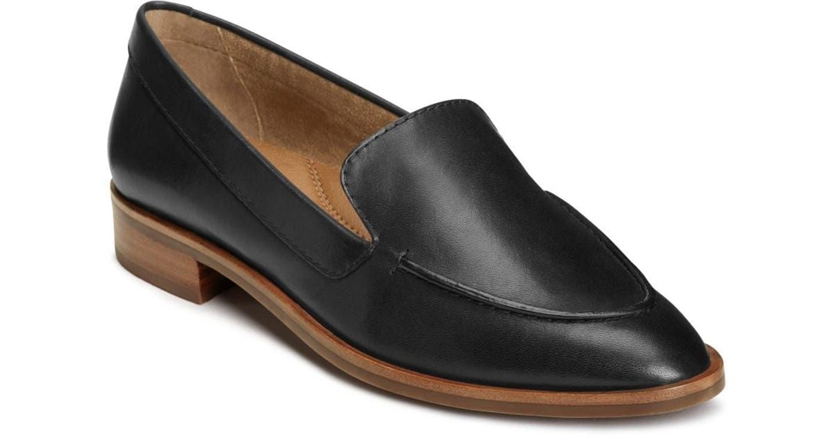Aerosoles Denim East Side Loafer in Black Leather (Black) - Lyst