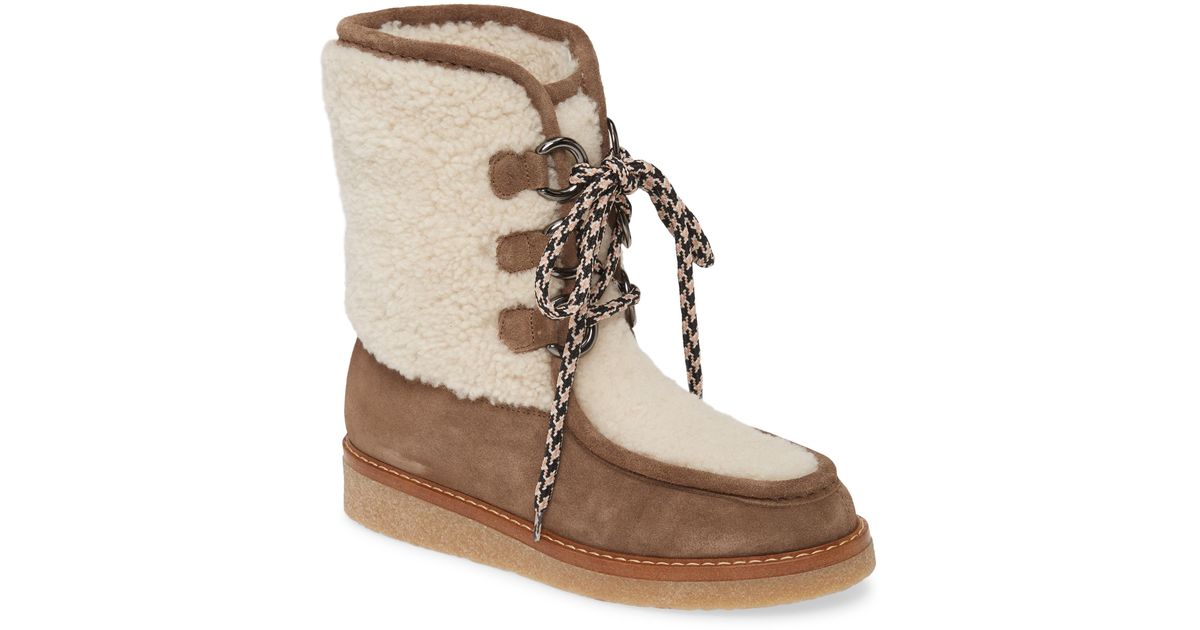 aquatalia shearling lined boots