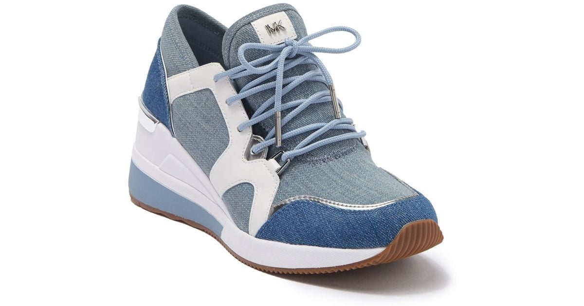 Michael michael kors liv trainer hotsell wedge sneakers