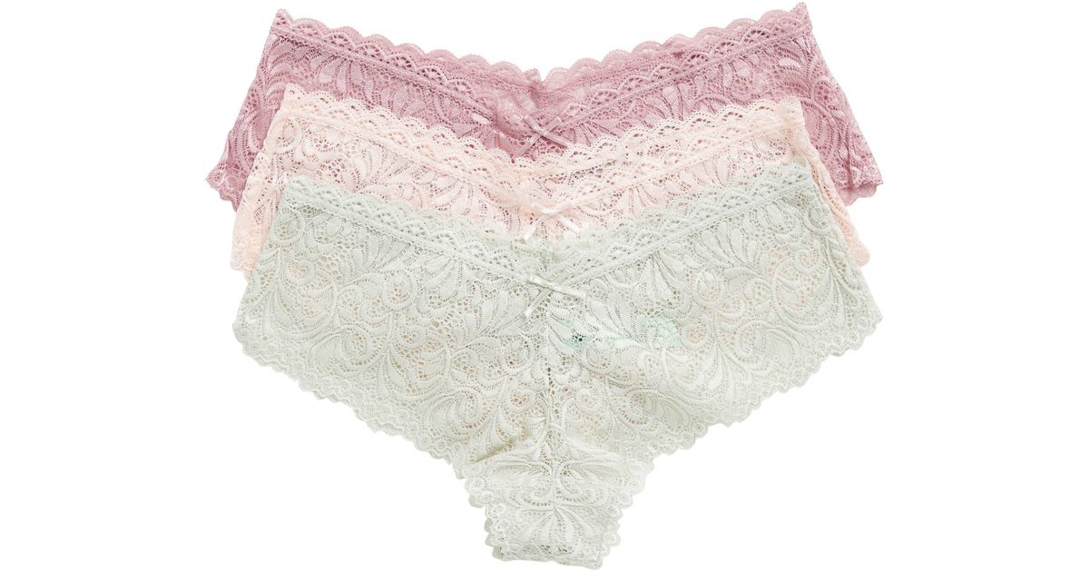 Honeydew Intimates Assorted 3pack Lace Hipster Panties In Fashion 5 At