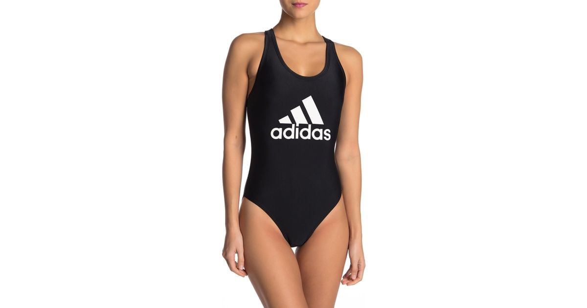 adidas logo one piece swimsuit