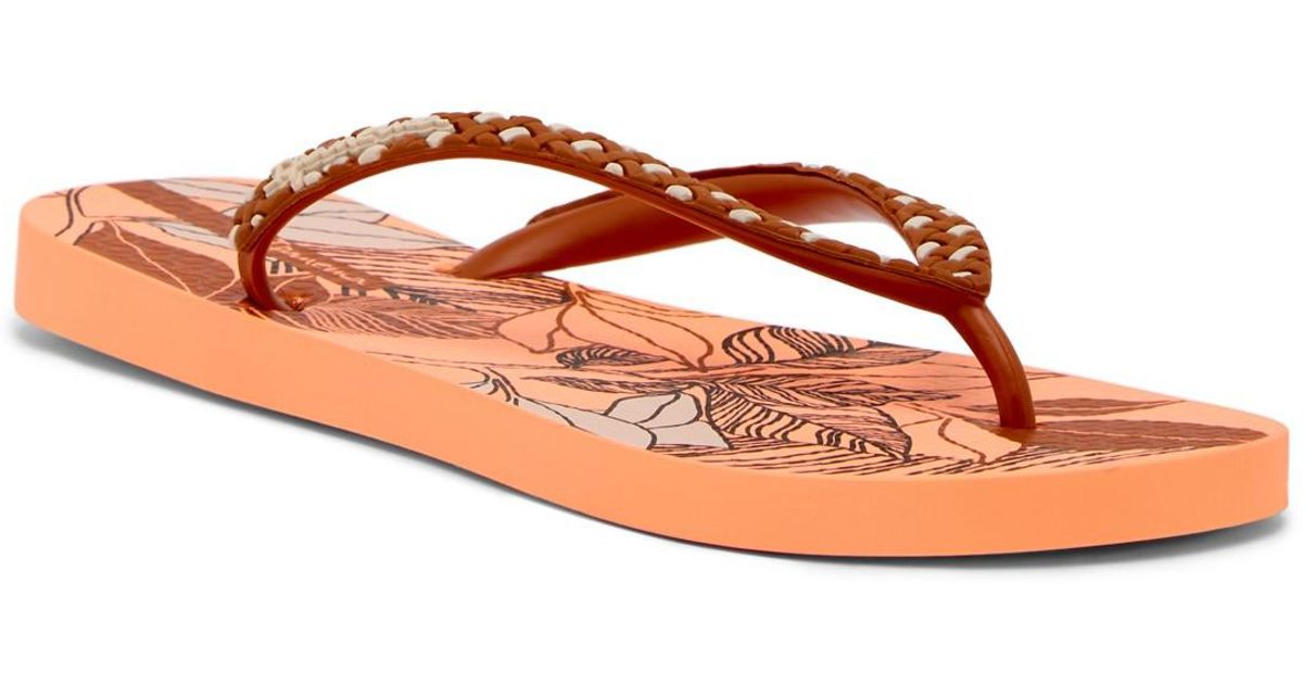 wicker flip flops